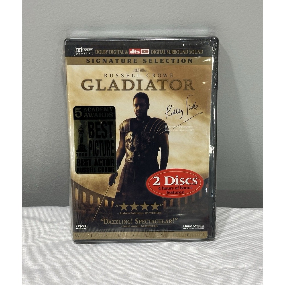 Gladiator -2 Disc DVD Russell Crowe NEW Signature Selection Tower Records SEALED